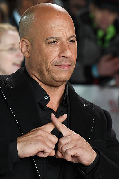 Actor Vin Diesel poses upon arrival to attend the European Premiere of the film "xXx: Return of Xander Cage" in London on January 10, 2017. / AFP /...