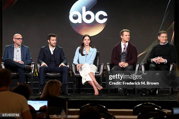 Executive Producer Marcos Siega, actors Josh Bowman, Genesis Rodriguez, and Freddie Stroma, and Creator/Executive Producer Kevin Williamson of the...