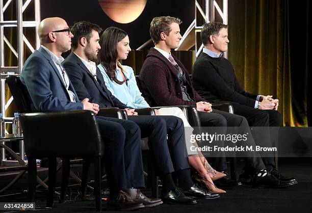 Executive Producer Marcos Siega, actors Josh Bowman, Genesis Rodriguez, and Freddie Stroma, and Creator/Executive Producer Kevin Williamson of the...