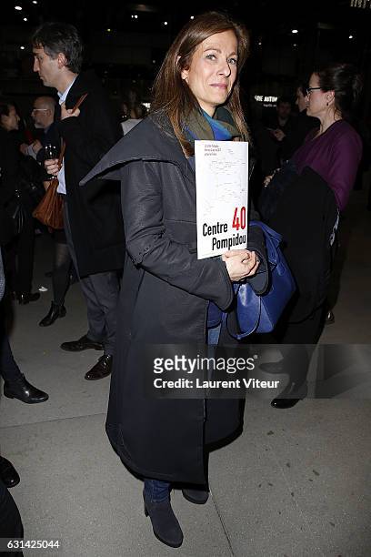 Anne Gravoin attends Centre Georges Pompidou 40th Anniversary at Centre Pompidou on January 10, 2017 in Paris, France.