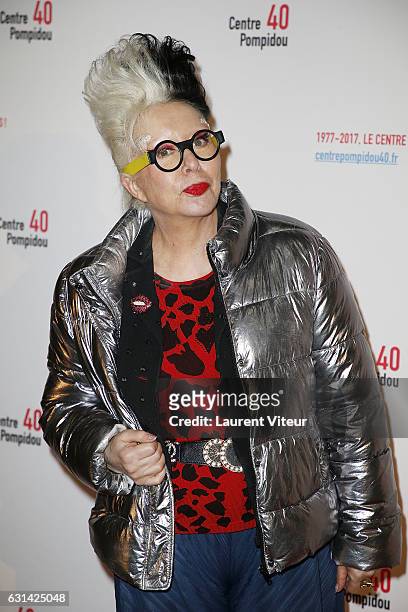 Orlan attends Centre Georges Pompidou 40th Anniversary at Centre Pompidou on January 10, 2017 in Paris, France.