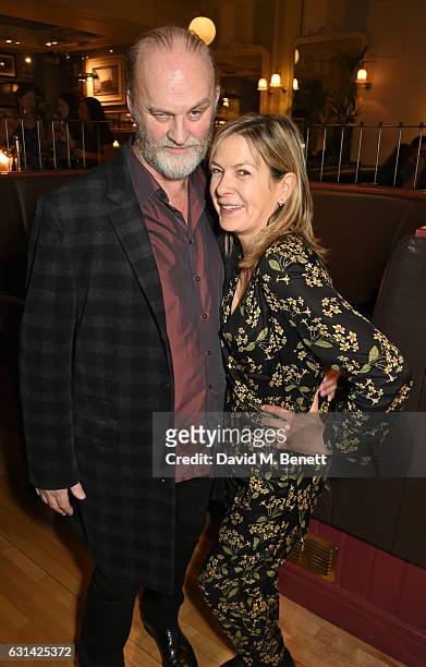 Tim McInnerny and Penny Smith attend the press night after party for "The Kite Runner" at Wyndhams Theatre on January 10, 2017 in London, England.