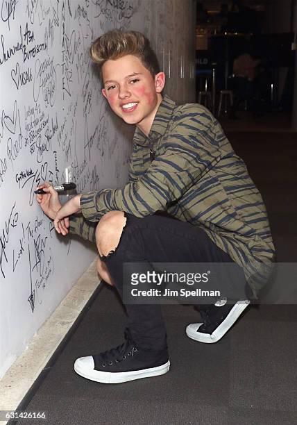 Singer Jacob Sartorius attends the Build series to discuss "The Last Text World Tour" at AOL HQ on January 10, 2017 in New York City.