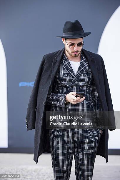 Luca Vezil is seen on January 10, 2017 in Florence, Italy.