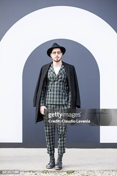 Luca Vezil is seen on January 10, 2017 in Florence, Italy.