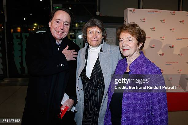 Jean-Noel Jeanneney, Veronique Cayla and Former Minister of Culture Catherine Tasca attend the celebration of the 40th Anniversary of the Centre...