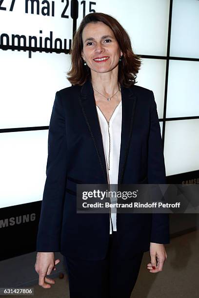 Former Minister of Culture Aurelie Filippetti attends the celebration of the 40th Anniversary of the Centre Pompidou on January 10, 2017 in Paris,...