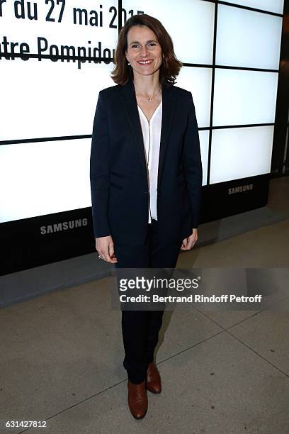 Former Minister of Culture Aurelie Filippetti attends the celebration of the 40th Anniversary of the Centre Pompidou on January 10, 2017 in Paris,...