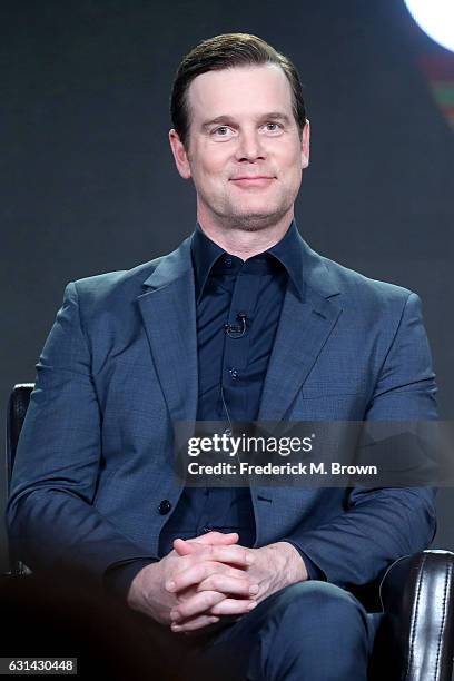 Actor Peter Krause of the television show 'The Catch' speaks onstage during the Disney-ABC portion of the 2017 Winter Television Critics Association...