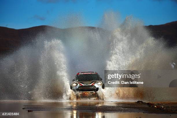 Orlando Terranova of Argentina and Mini X-Raid drives with co-driver Andreas Schulz of Germany in the ALL 4 Racing Mini car in the Classe : T1.2 :...