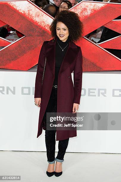 Nathalie Emmanuel attends the European premiere of "xXx": Return of Xander Cage' on January 10, 2017 in London, United Kingdom.