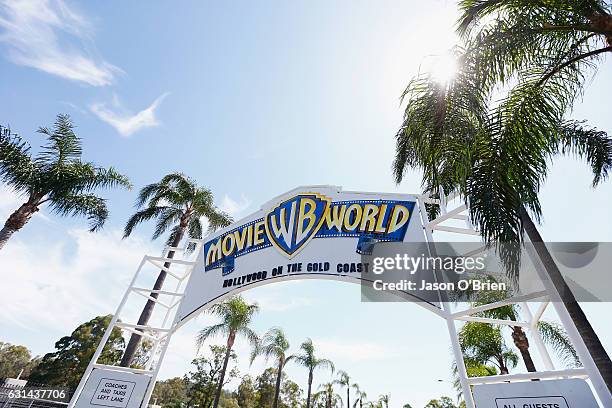 General view on January 11, 2017 in Gold Coast, Australia. The Arkham Asylum ride malfunctioned on Wednesday, with dozens of passengers left stranded...