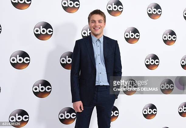 Connor Jessup arrives at the Disney ABC Television group Winter TCA Press Tour at the Langham Huntington Hotel in Pasadena, California on January 10,...