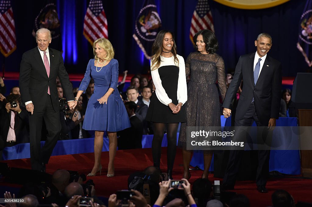 President Barack Obama Holds Farewell Address In Chicago