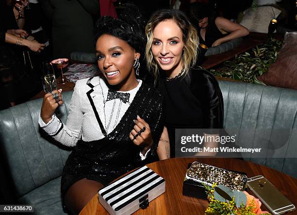 Singer-songwriter Janelle Monae and Fashion Stylist Maeve Reilly attend Marie Claire's Image Maker Awards 2017 at Catch LA on January 10, 2017 in...