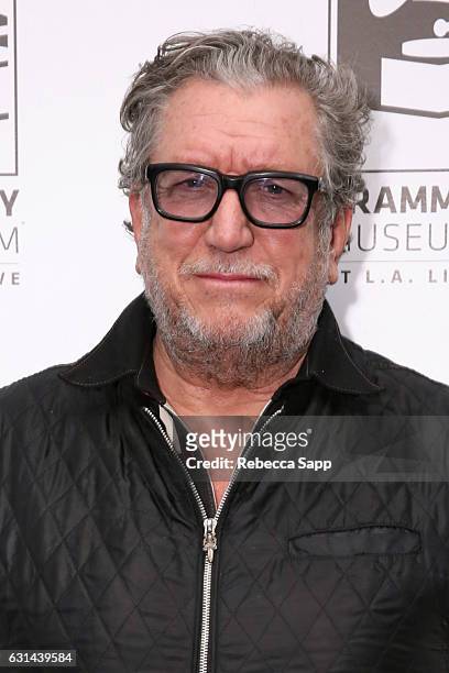 Musician Steve Jones attends Lonely Boy: Tales of a Sex Pistol With Steve Jones at The GRAMMY Museum on January 10, 2017 in Los Angeles, California.