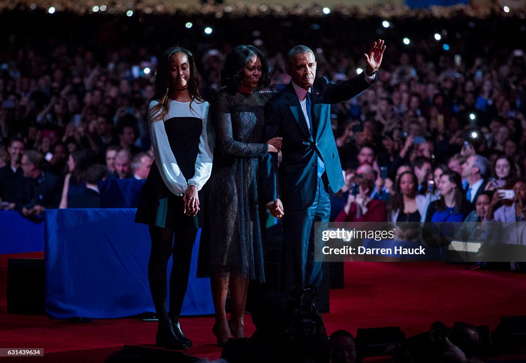 President Obama Delivers Farewell Address In Chicago