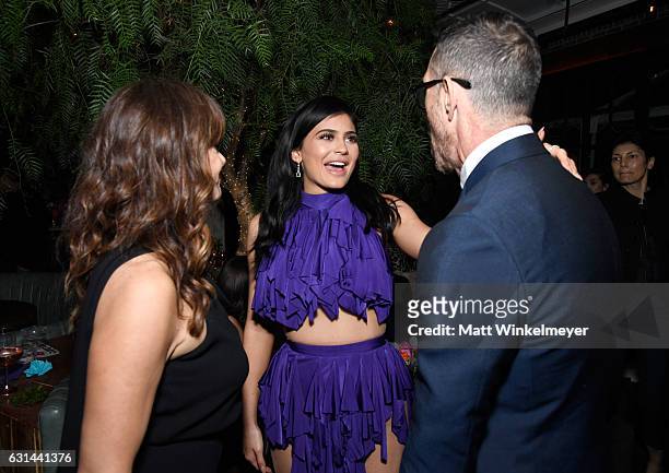 Makeup artist Pati Dubroff, TV personality Kylie Jenner, and hairstylist Chris McMillan attend Marie Claire's Image Maker Awards 2017 at Catch LA on...