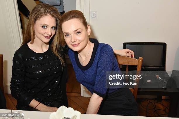 Presenter comedian Cyrielle Joelle and actress Julie Judd attend 'L'Eau De Virginie' Perfume Launch Dinner Hosted by 'La Maison Au Pays De La Fleur...