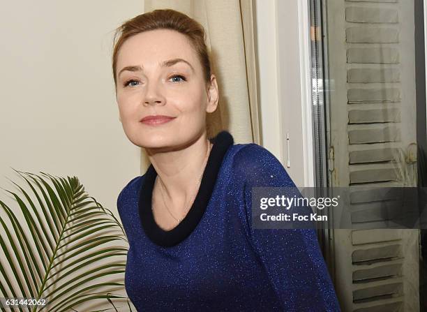 Actress Julie Judd attends 'L'Eau De Virginie' Perfume Launch Dinner Hosted by 'La Maison Au Pays De La Fleur D' Oranger' At 2 rue Monge on January...