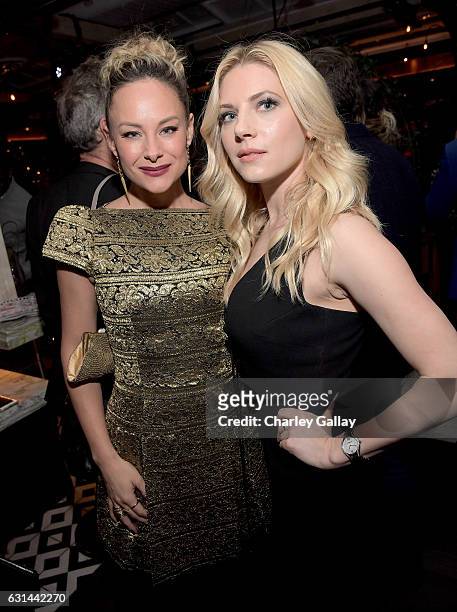 Actresses Alyshia Ochse and Katheryn Winnick attend Marie Claire's Image Maker Awards 2017 at Catch LA on January 10, 2017 in West Hollywood,...