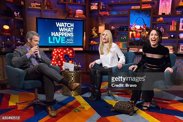 Pictured : Andy Cohen, Kim Richards and Lisa Edelstein --