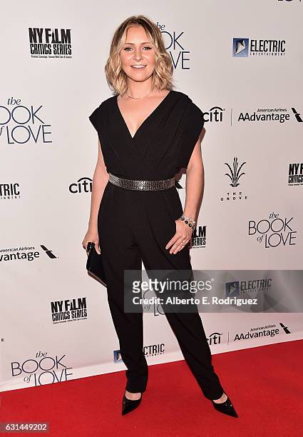 Actress Beverly Mitchell attends the premiere of Electric Entertainment's "The Book Of Love" at The Grove on January 10, 2017 in Los Angeles,...