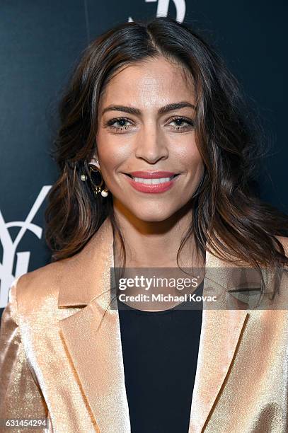 Actress Touriya Haoud attends the YSL Beauty Club Party at the Ace Hotel on January 10, 2017 in Downtown Los Angeles, California.