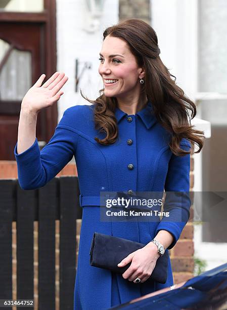 Catherine, Duchess Of Cambridge visits The Anna Freud Centre on January 11, 2017 in London, England.