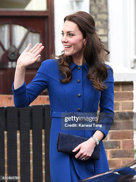 Catherine, Duchess Of Cambridge visits The Anna Freud Centre on January 11, 2017 in London, England.