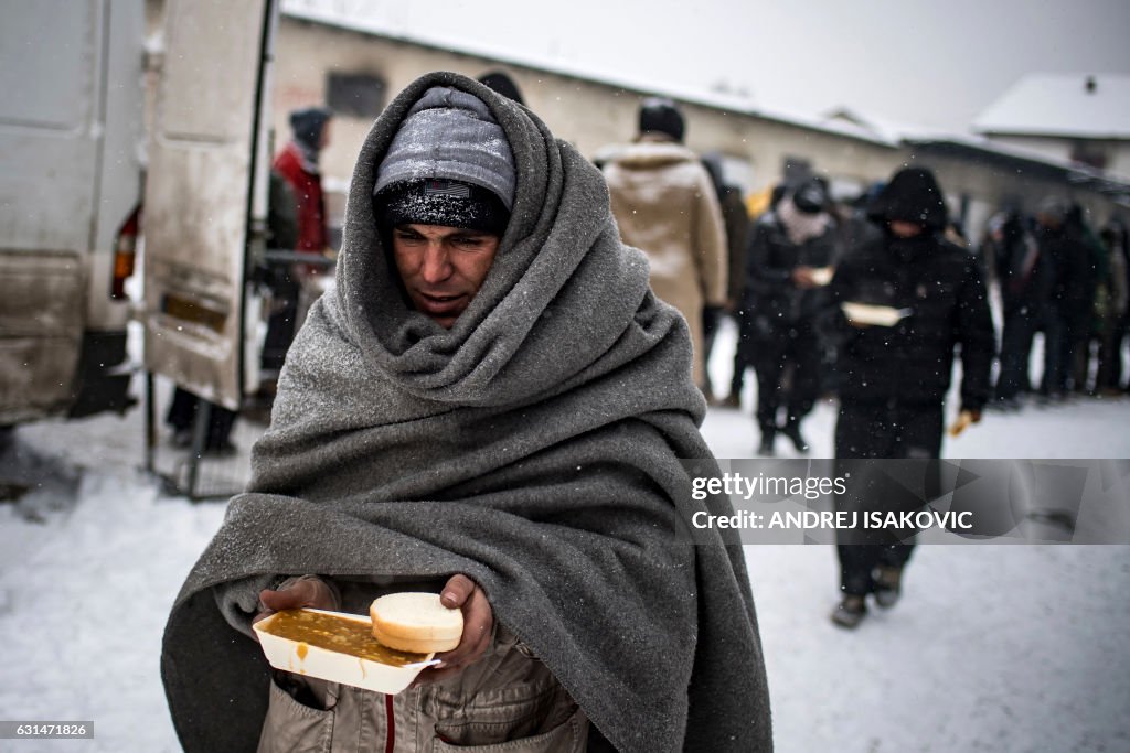 SERBIA-EUROPE-MIGRANTS-WEATHER