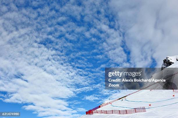 Andreas Romar of Finland competes during the Audi FIS Alpine Ski World Cup Men's Downhill Training on January 11, 2017 in Wengen, Switzerland