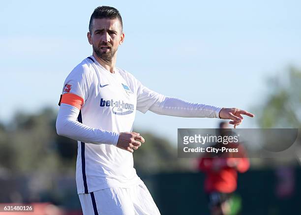Vedad Ibisevic of Hertha BSC during the test match between RCD Mallorca against Hertha BSC on January 11, 2017 in Palma de Mallorca, Spain.