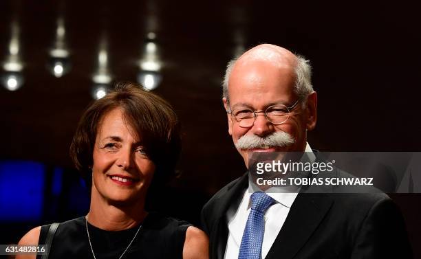 Daimler AG Chief Executive Officer Dieter Zetsche and his French wife Anne arrive for the opening of the Elbphilharmonie concert hall in Hamburg,...