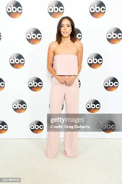 Actress Chloe Bennet arrives for the 2017 Winter TCA Tour for Disney/ABC at The Langham Hotel on January 10, 2017 in Pasadena, California.