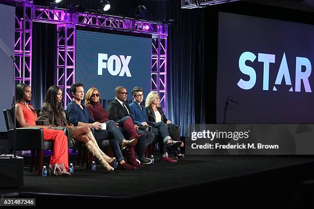 Actors Amiyah Scott, Naomi Campbell, Benjamin Bratt, and Queen Latifah, Co-creators/Co-writers/Executive producers Lee Daniels and Tom Donaghy, and...