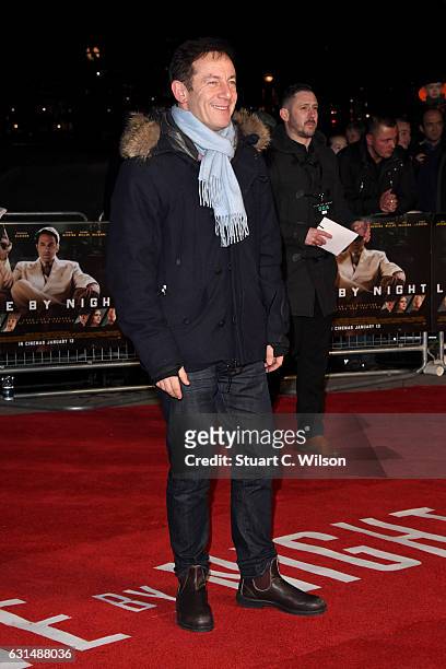 Actor Jason Isaacs attends the film premiere of "Live By Night" on January 11, 2017 in London, United Kingdom.
