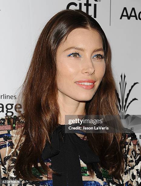 Actress Jessica Biel attends the premiere of "The Book of Love" at The Grove on January 10, 2017 in Los Angeles, California.