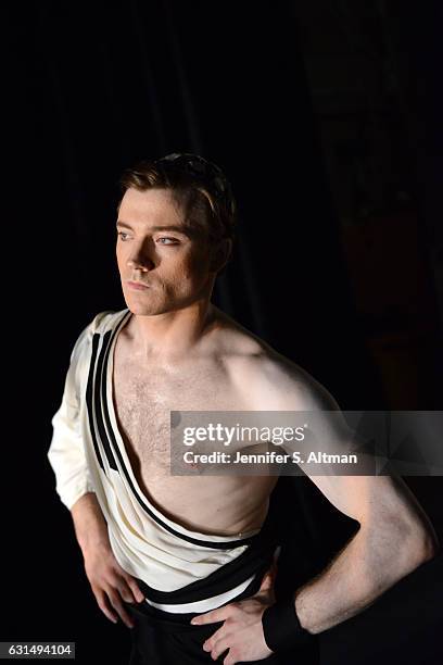 Principal dancer at American Ballet Theater, Alban Lendorf is photographed for New York Times on October 19, 2016 in New York City. Lendorf is seen...