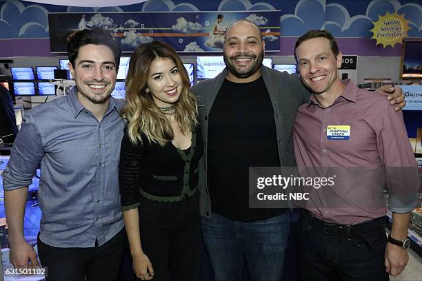 Universal Television TCA Studio Day" -- Pictured: Ben Feldman, Nichole Bloom, Colton Dunn, Jonathan Green, Executive Producer; Universal Television...