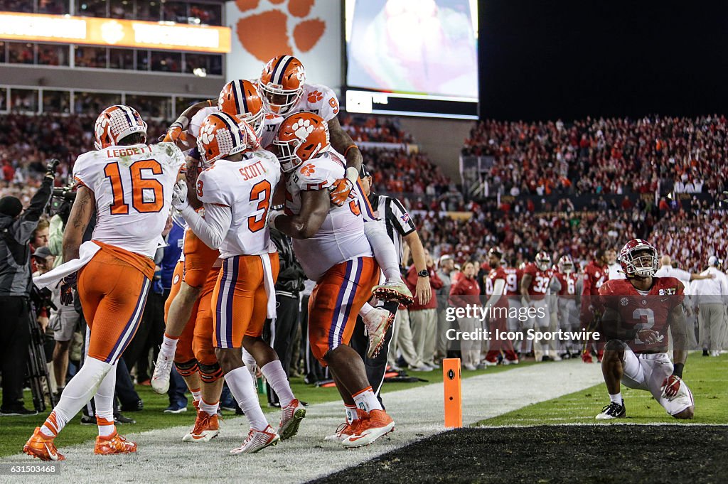 NCAA FOOTBALL: JAN 09 CFP National Championship - Clemson v Alabama