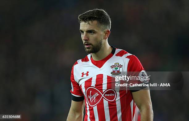 Jay Rodriguez of Southampton during the EFL Cup semi-final first leg match between Southampton and Liverpool at St Mary's Stadium on January 11, 2017...