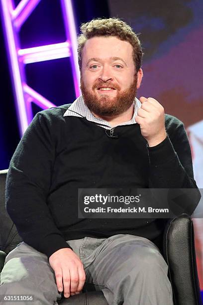 Actor Neil Casey of the television show 'Making History' speaks onstage during the FOX portion of the 2017 Winter Television Critics Association...