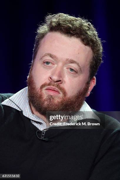 Actor Neil Casey of the television show 'Making History' speaks onstage during the FOX portion of the 2017 Winter Television Critics Association...