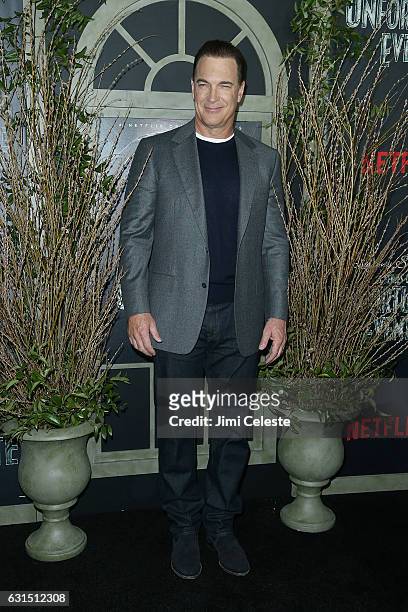 Actor Patrick Warburton attends NETFLIX Presents the World Premiere of Lemony Snicket's "A Series of Unfortunate Events" at AMC Lincoln Square...