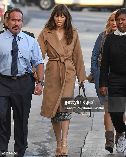 Jessica Biel is seen at Kimmel on January 11, 2017 in Los Angeles, California.