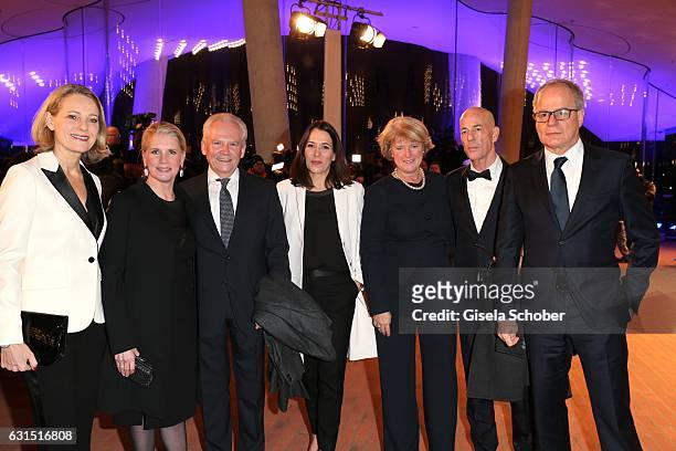 Miriam Meckel, Ruediger Grube, CEO Die Bahn and his wife Cornelia Poletto and Anne Will, Monika Gruetters, Minister for culture and media, Jacques...