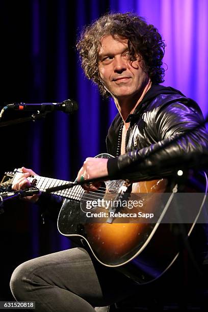 Musician Doyle Bramhall II performs at An Evening With Doyle Bramhall II at The GRAMMY Museum on January 11, 2017 in Los Angeles, California.