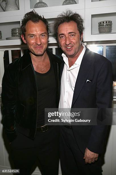 Jude Law and Paolo Sorrentino attend The Cinema Society Hosts the After Party for HBO's "The Young Pope" on January 11, 2017 in New York City.