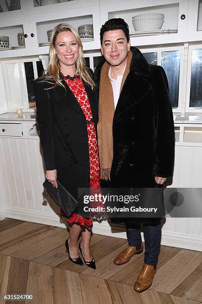 Kiera Chaplin and Malan Breton attend The Cinema Society Hosts the After Party for HBO's "The Young Pope" on January 11, 2017 in New York City.